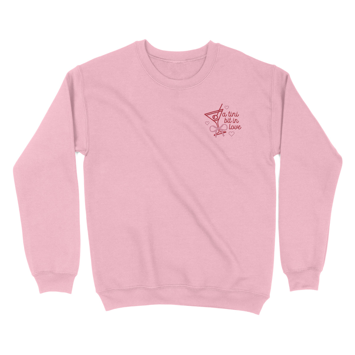 A Tini Bit In Love Embroidered Sweatshirt
