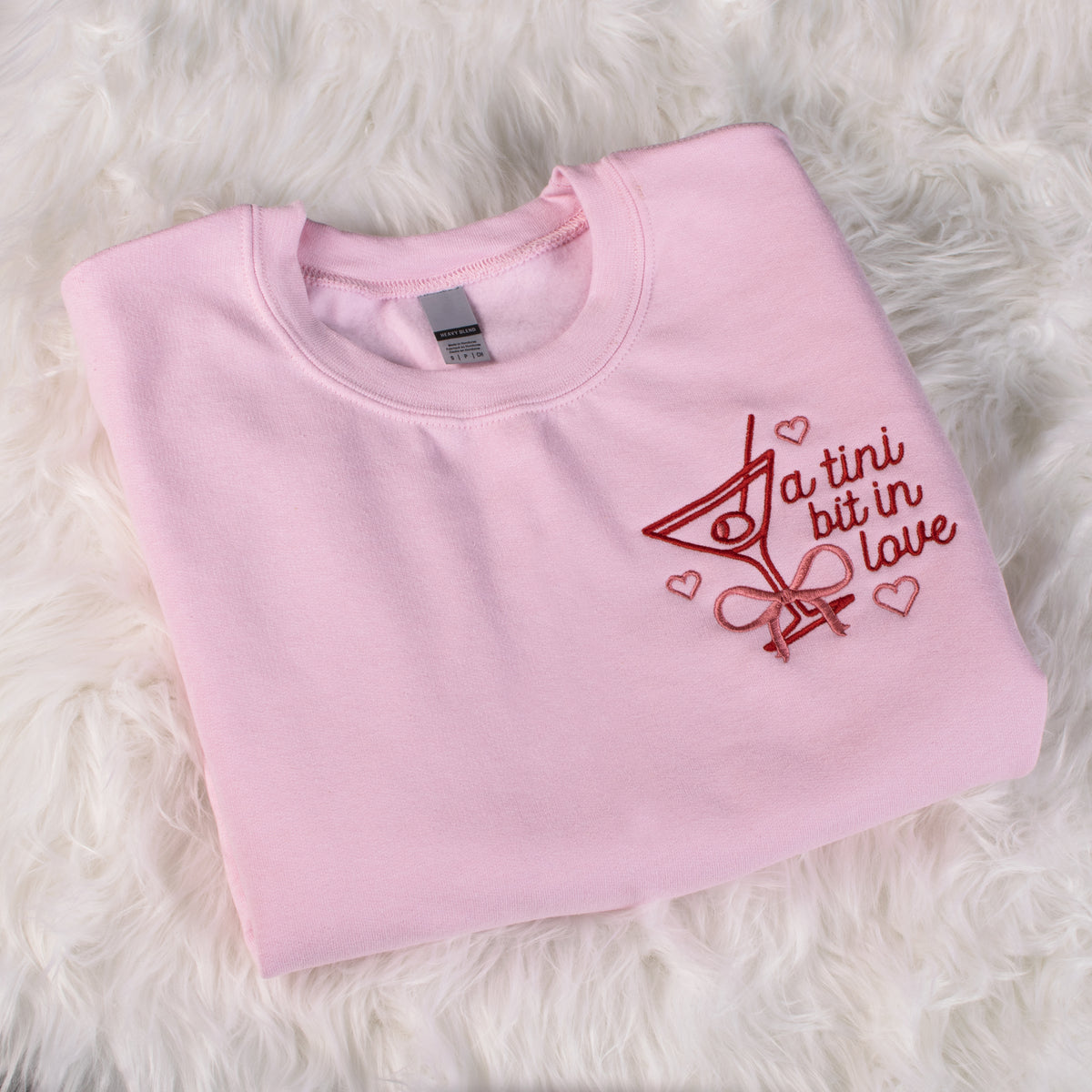 A Tini Bit In Love Embroidered Sweatshirt