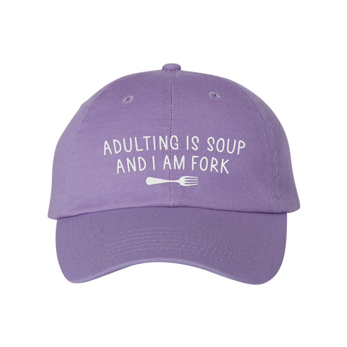 Adulting is Soup Embroidered Bio-Washed Classic Dad Hat
