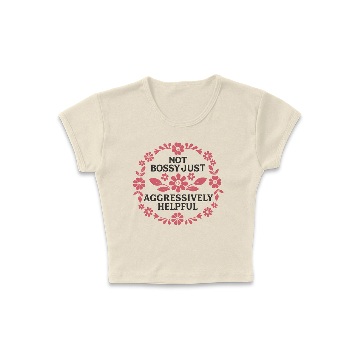 Aggressively Helpful Micro Rib Baby Tee