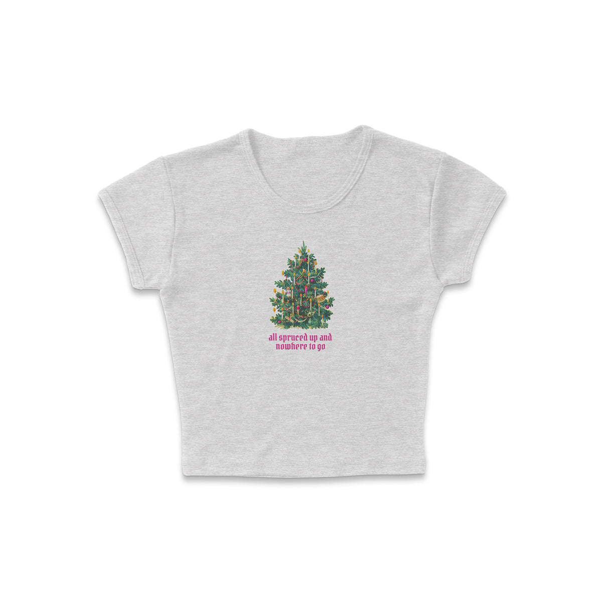All Spruced Up Micro Rib Baby Tee