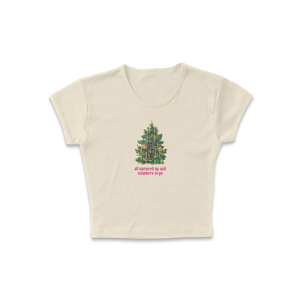 All Spruced Up Micro Rib Baby Tee