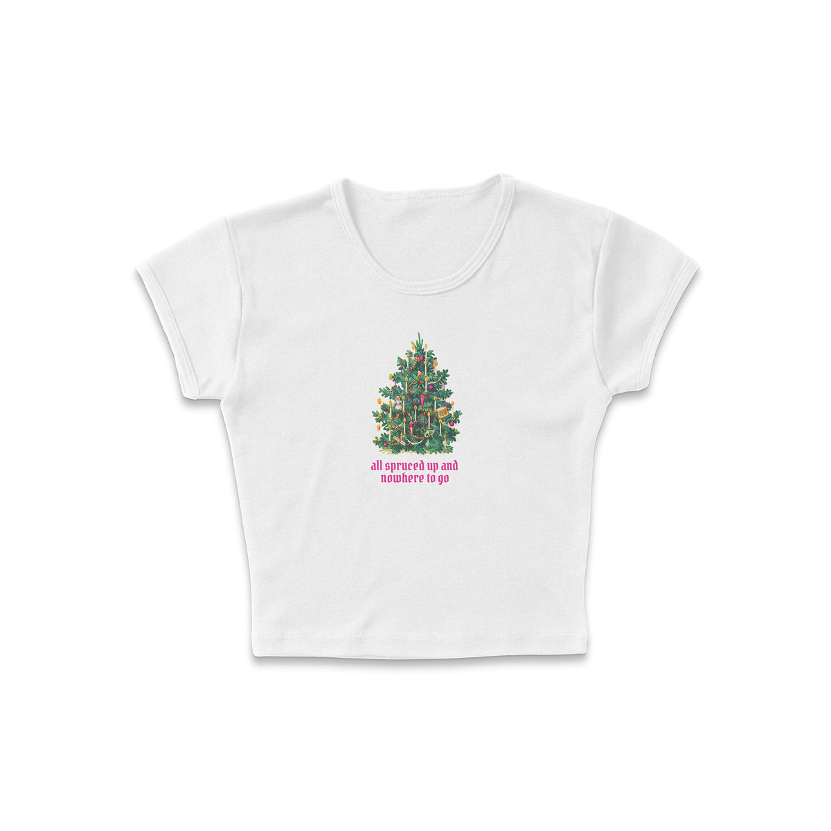 All Spruced Up Micro Rib Baby Tee