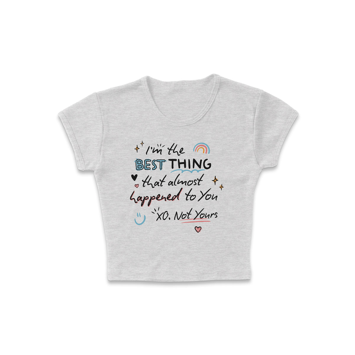 Almost Your Best Micro Rib Baby Tee