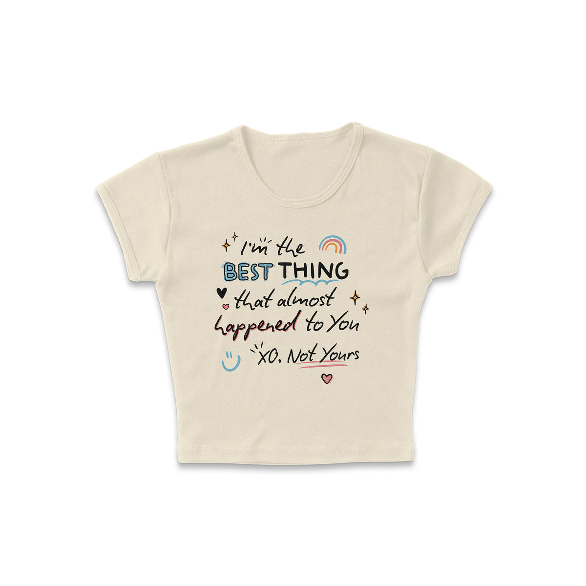 Almost Your Best Micro Rib Baby Tee
