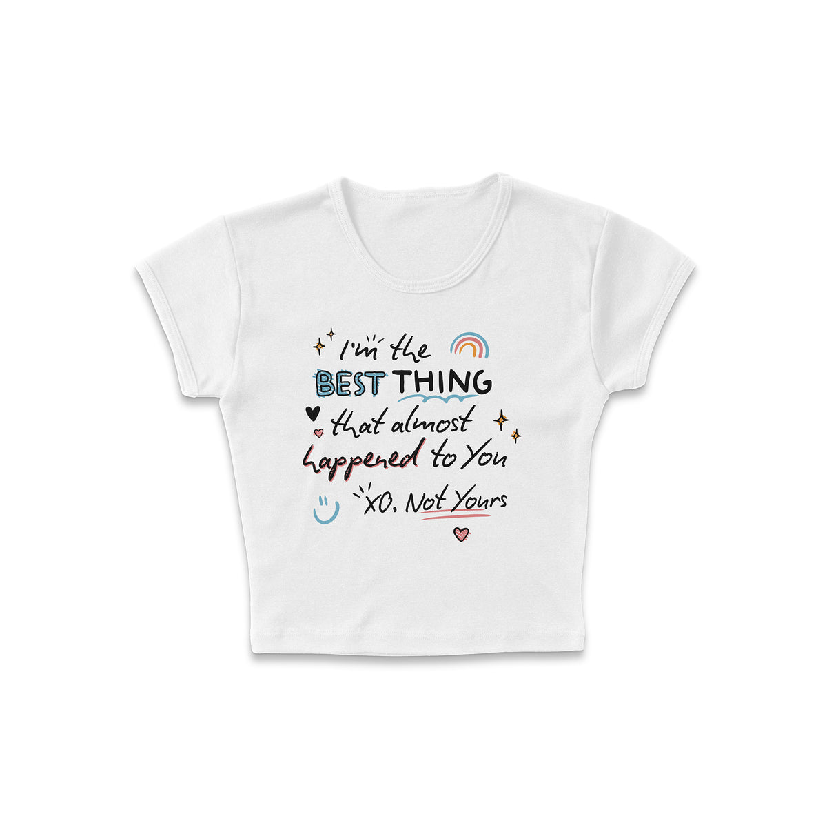 Almost Your Best Micro Rib Baby Tee