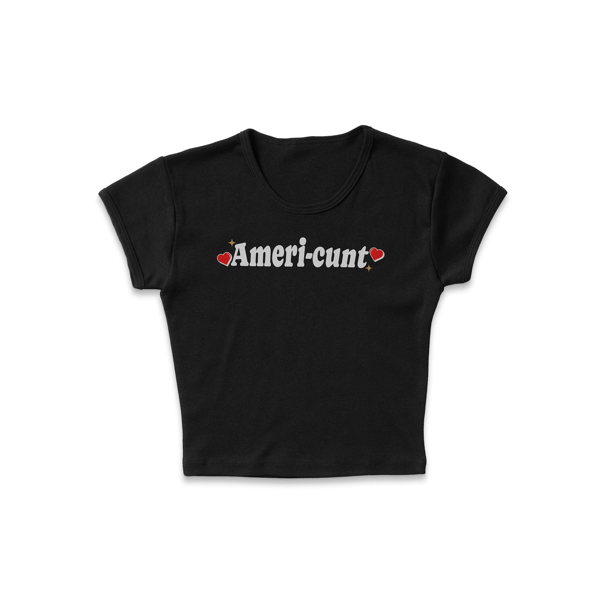 Ameri-cunt Micro Rib Baby Tee