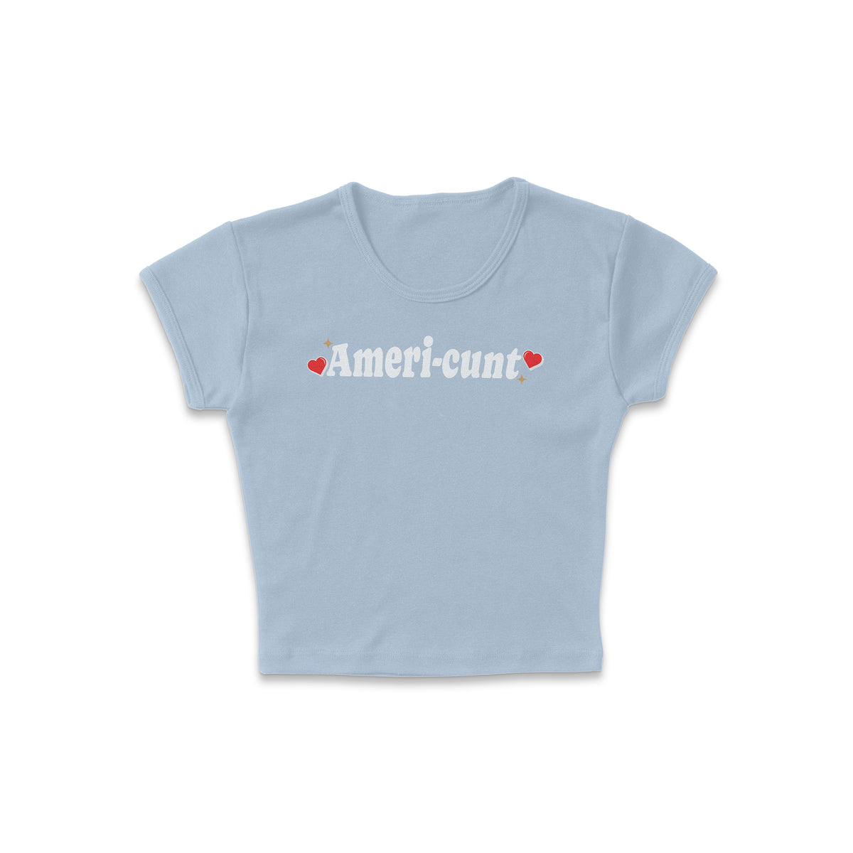 Ameri-cunt Micro Rib Baby Tee