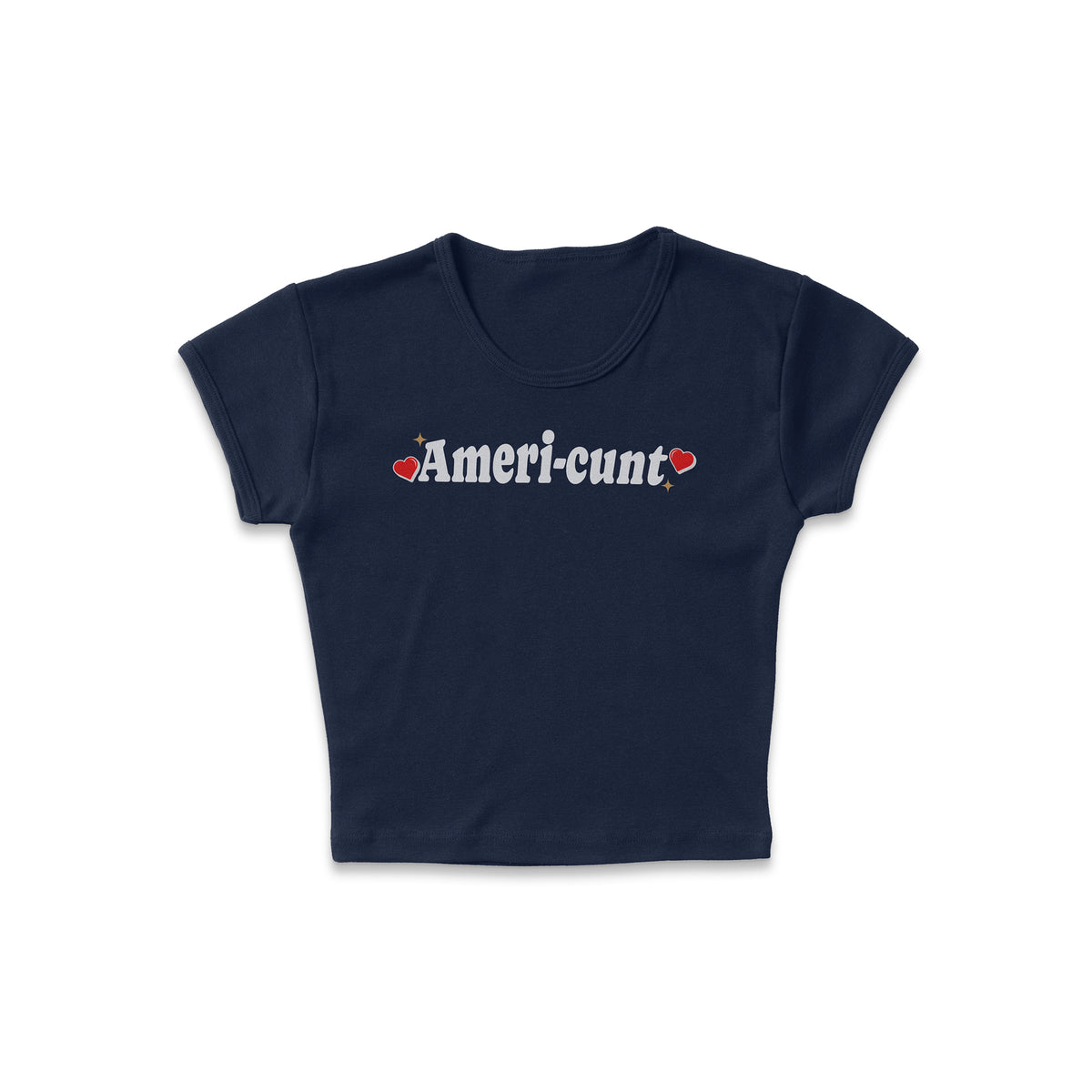 Ameri-cunt Micro Rib Baby Tee