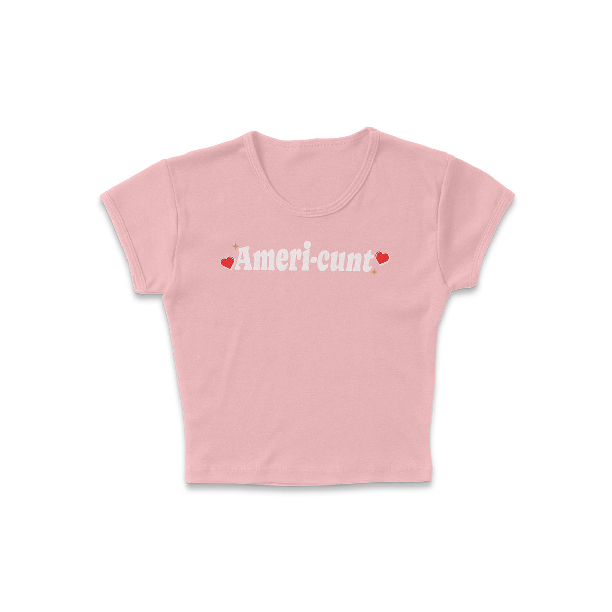Ameri-cunt Micro Rib Baby Tee