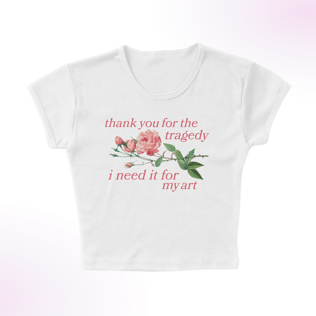 Tragedy For Art Micro Rib Baby Tee