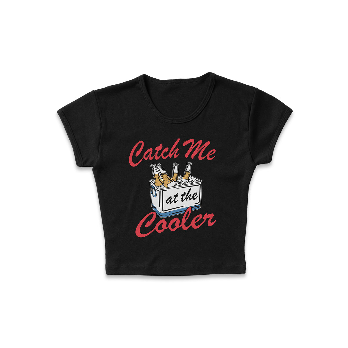 At The Cooler Micro Rib Baby Tee