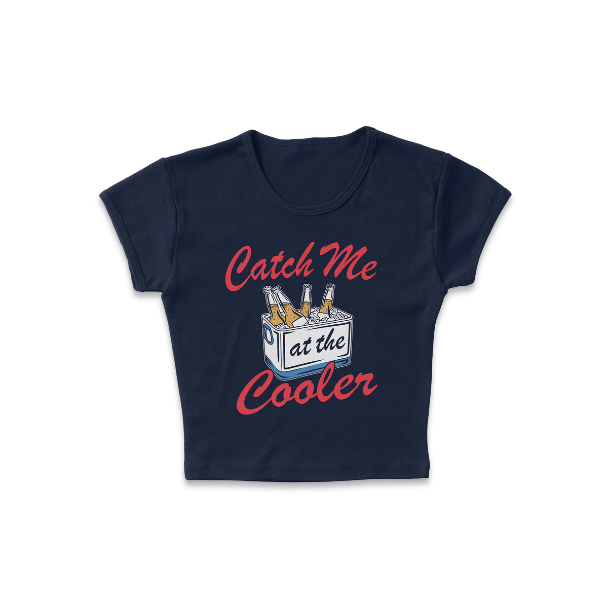 At The Cooler Micro Rib Baby Tee