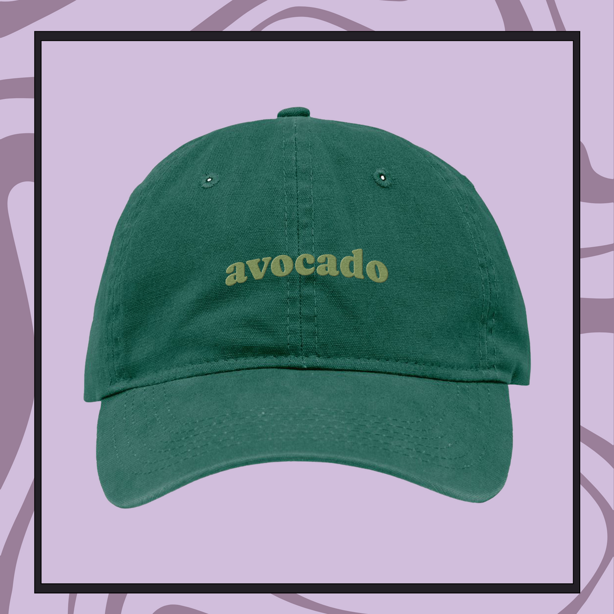 Avocado Arch Embroidered Bio-Washed Classic Dad Hat