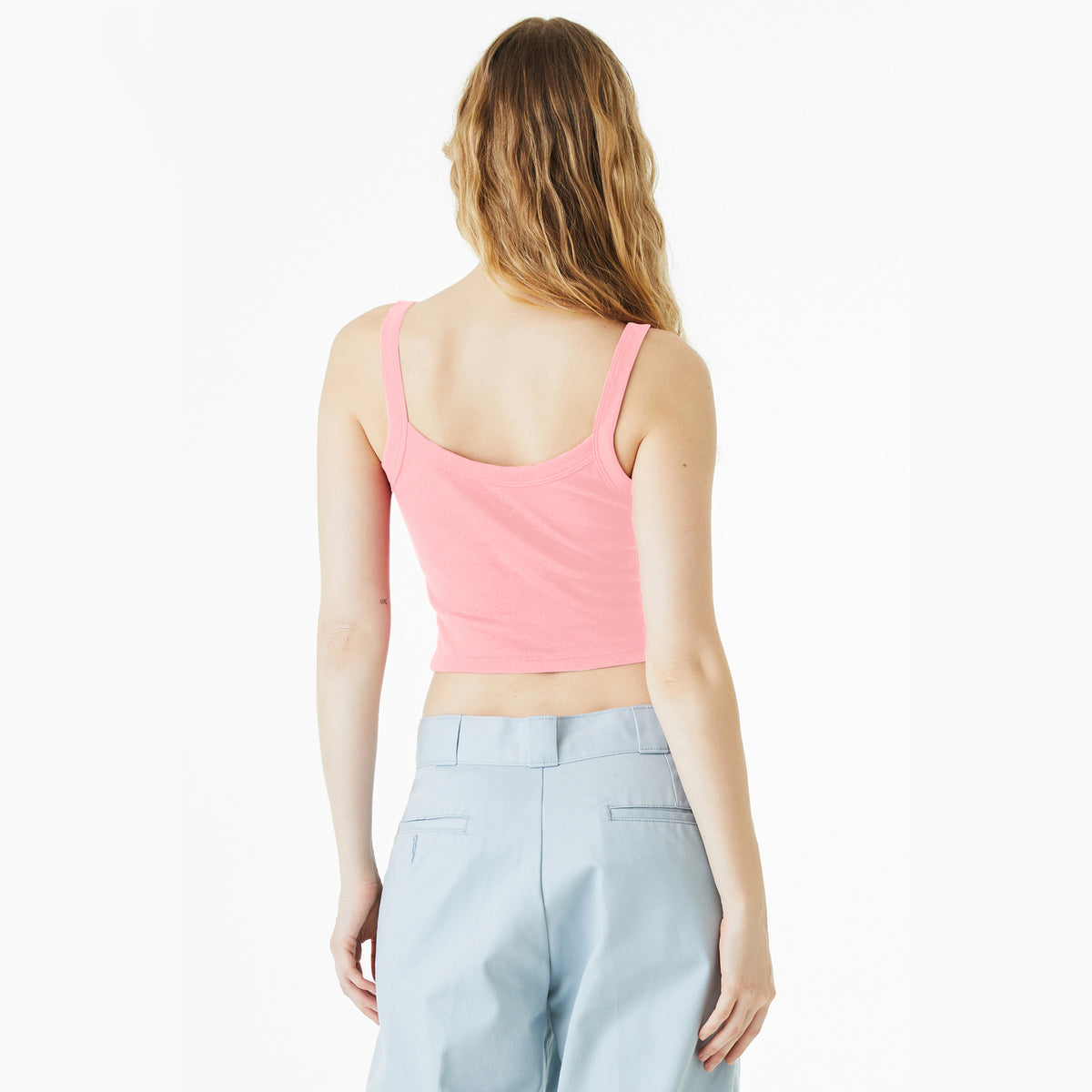 Did I Ask Micro Rib Spaghetti Strap Tank