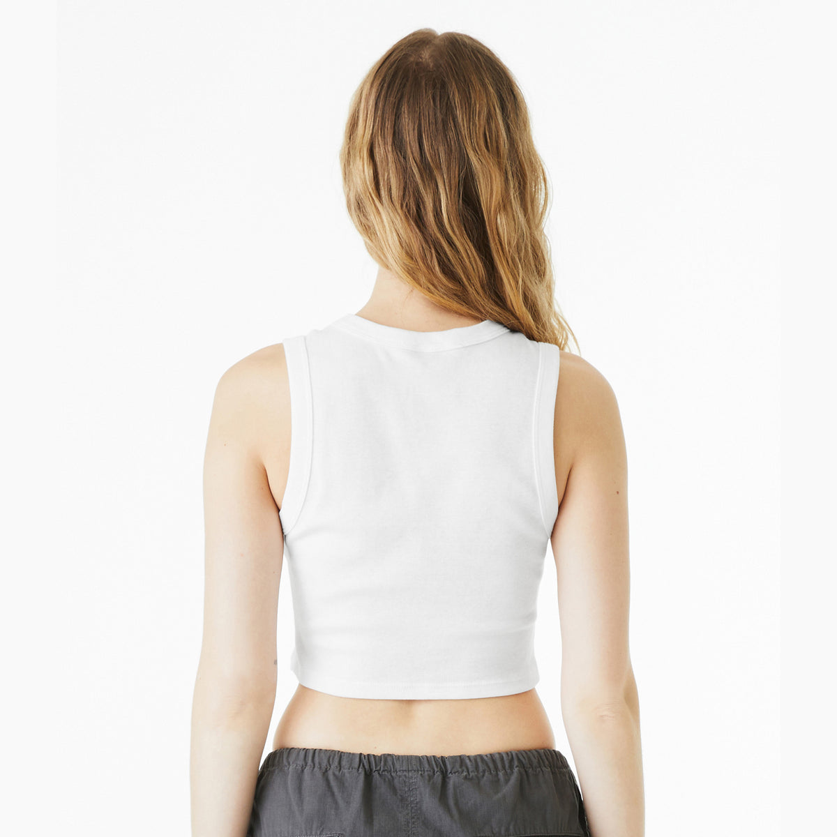 Football Game Day Charms Micro Rib Muscle Crop Tank