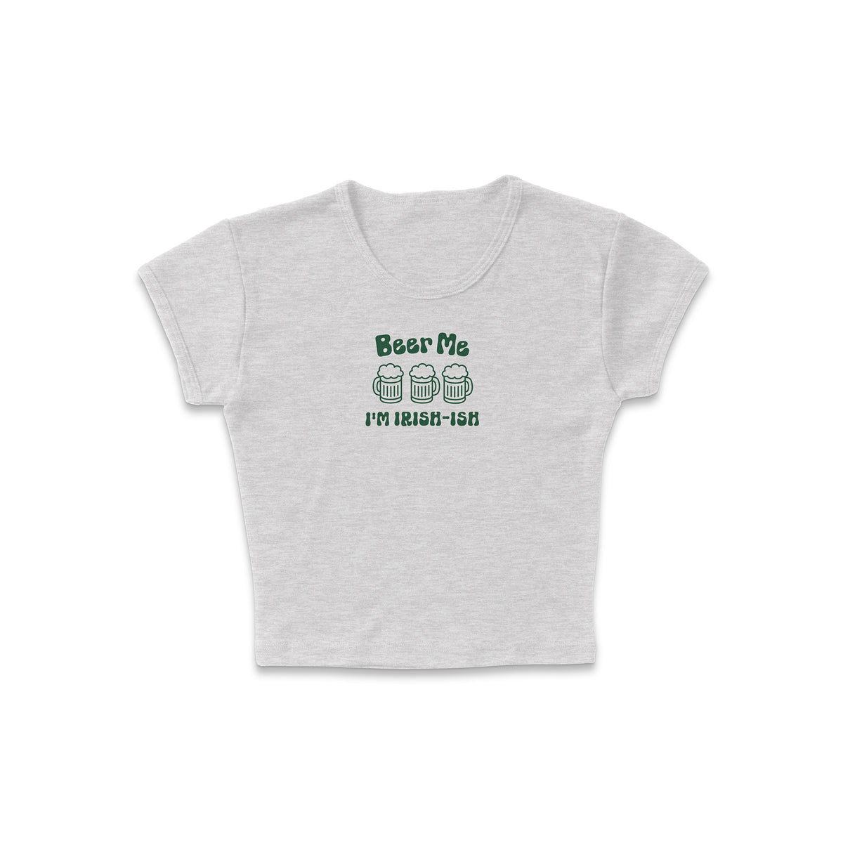 Beer Me I&#39;m Irish-Ish Micro Rib Baby Tee
