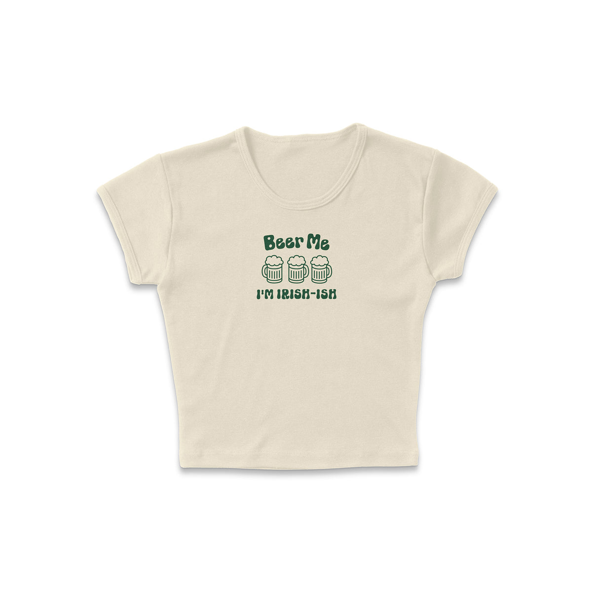 Beer Me I&#39;m Irish-Ish Micro Rib Baby Tee