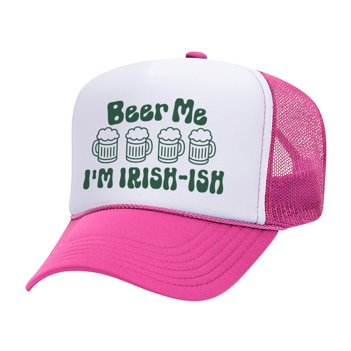 Beer Me I&#39;m Irish-Ish Mesh Back Trucker Hat