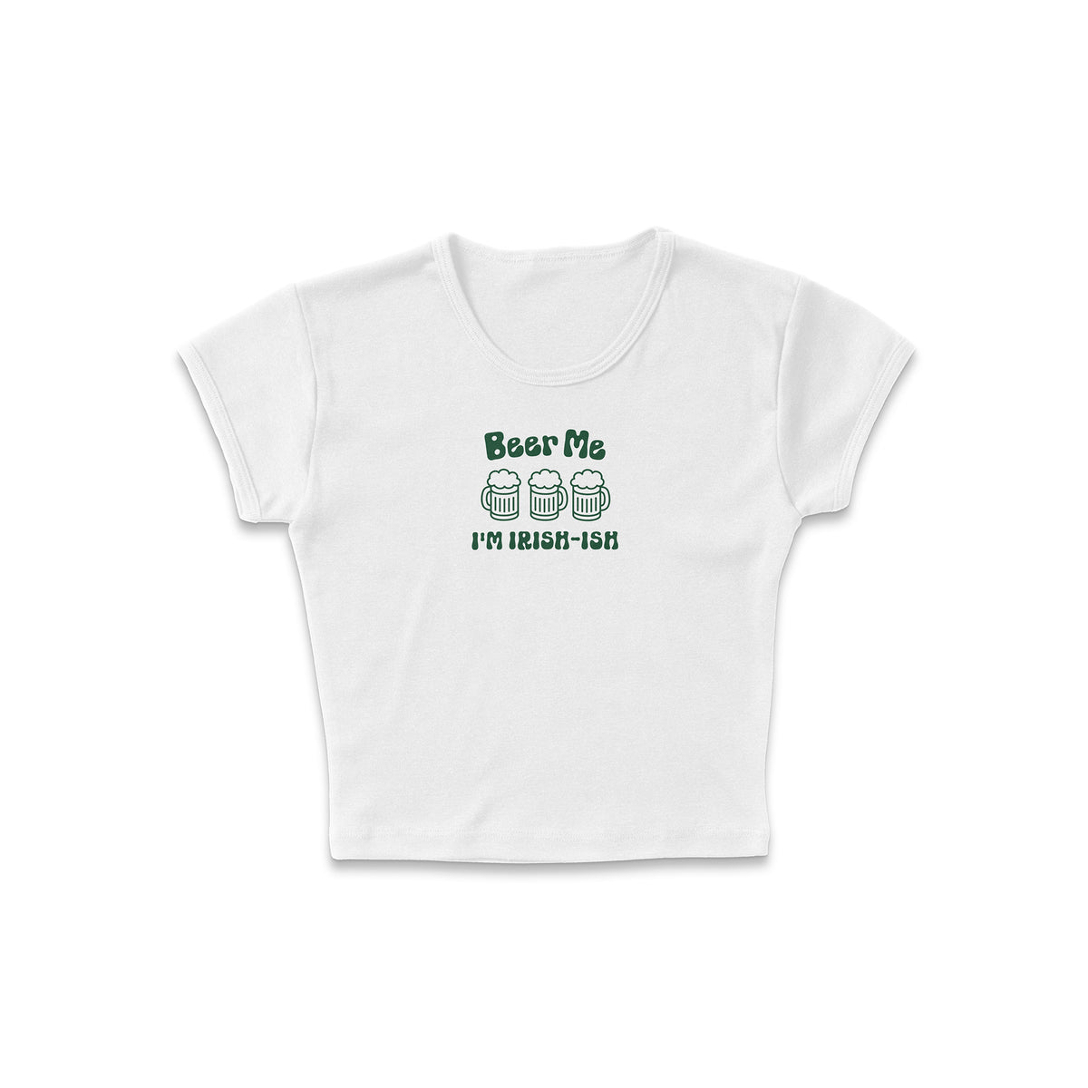 Beer Me I&#39;m Irish-Ish Micro Rib Baby Tee