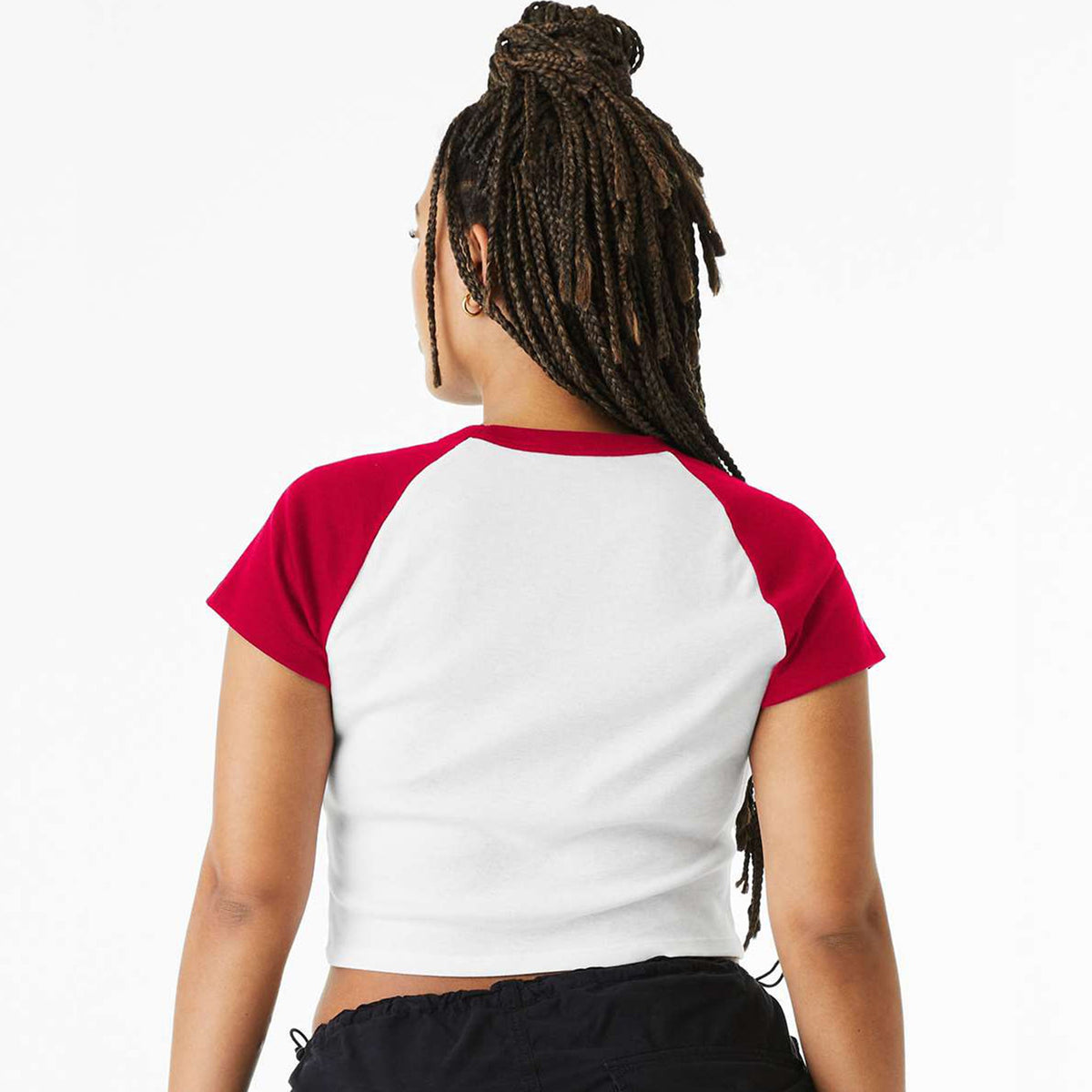 USA Babe Shield Micro Rib Raglan Baby Tee