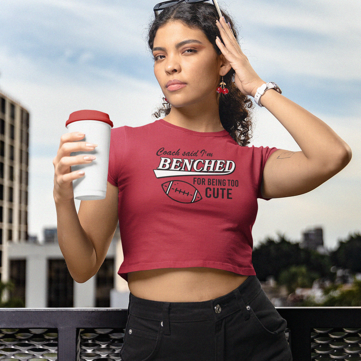 Benched Cutie Micro Rib Baby Tee HX