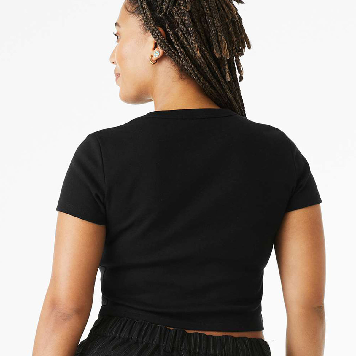 Only Ugly People Hate Me Micro Rib Baby Tee