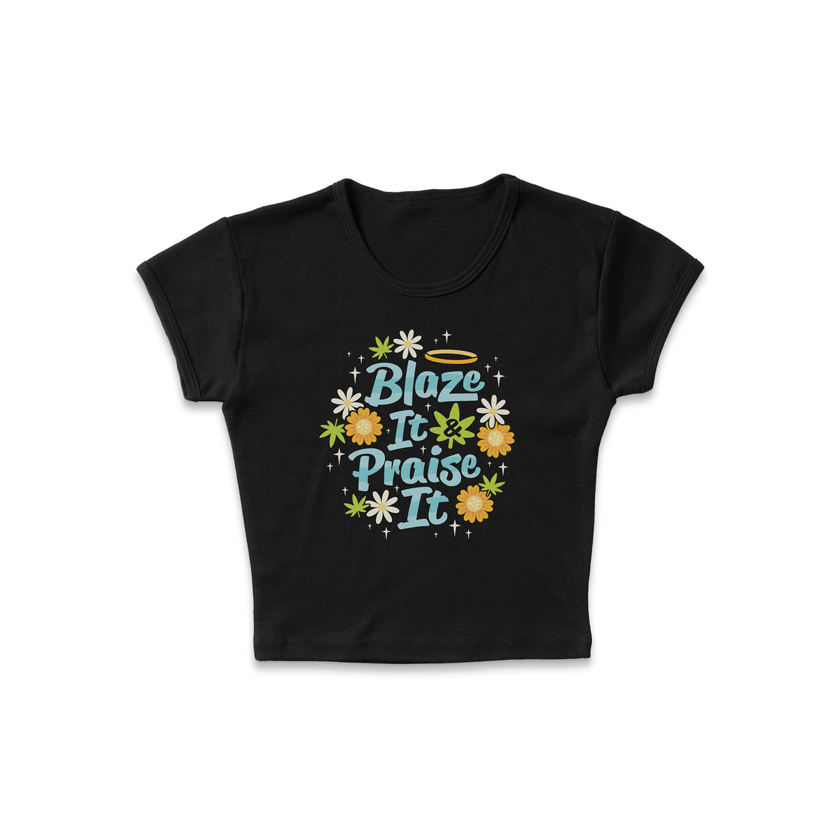 Blaze and Praise Micro Rib Baby Tee