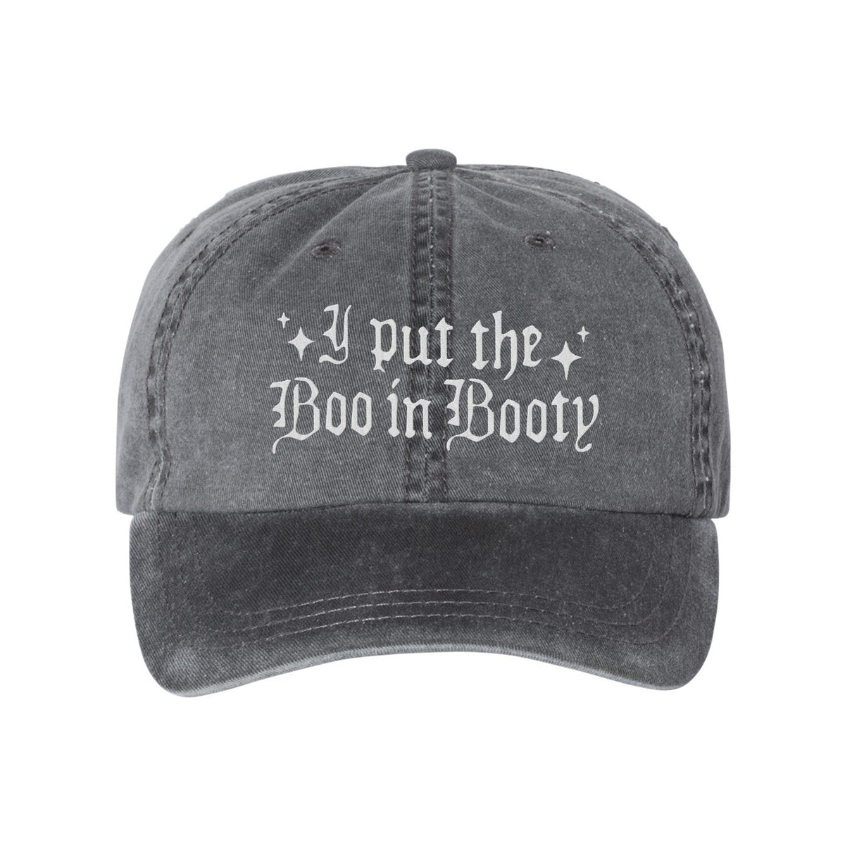 Boo In Booty Embroidered Pigment-Dyed Cap