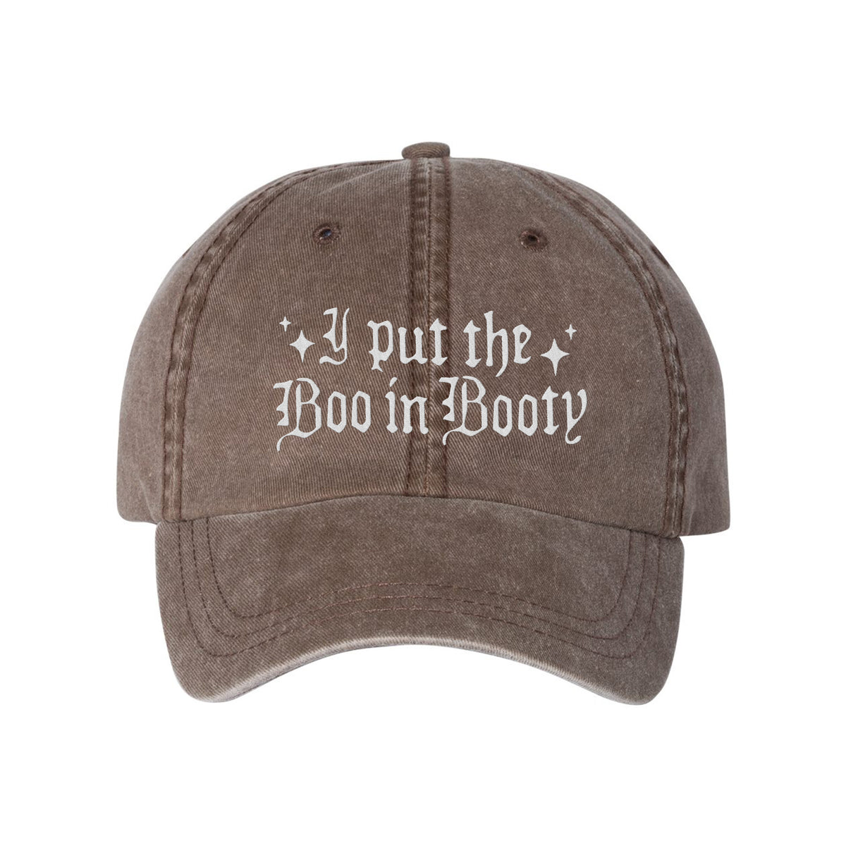 Boo In Booty Embroidered Pigment-Dyed Cap