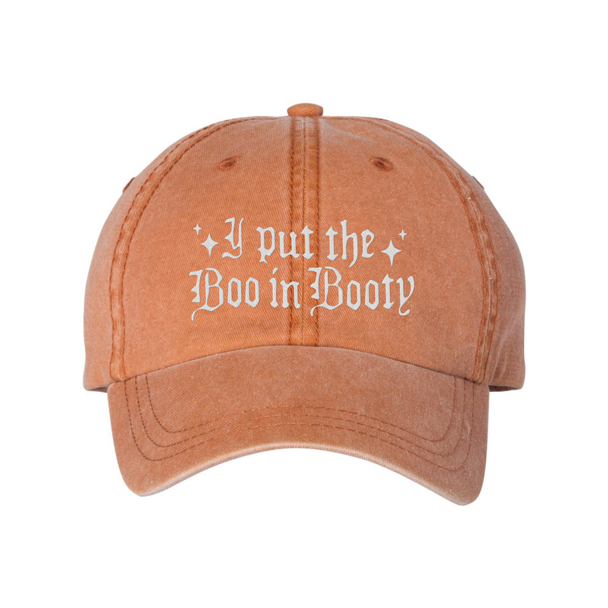Boo In Booty Embroidered Pigment-Dyed Cap