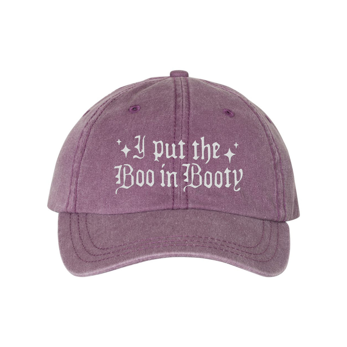 Boo In Booty Embroidered Pigment-Dyed Cap