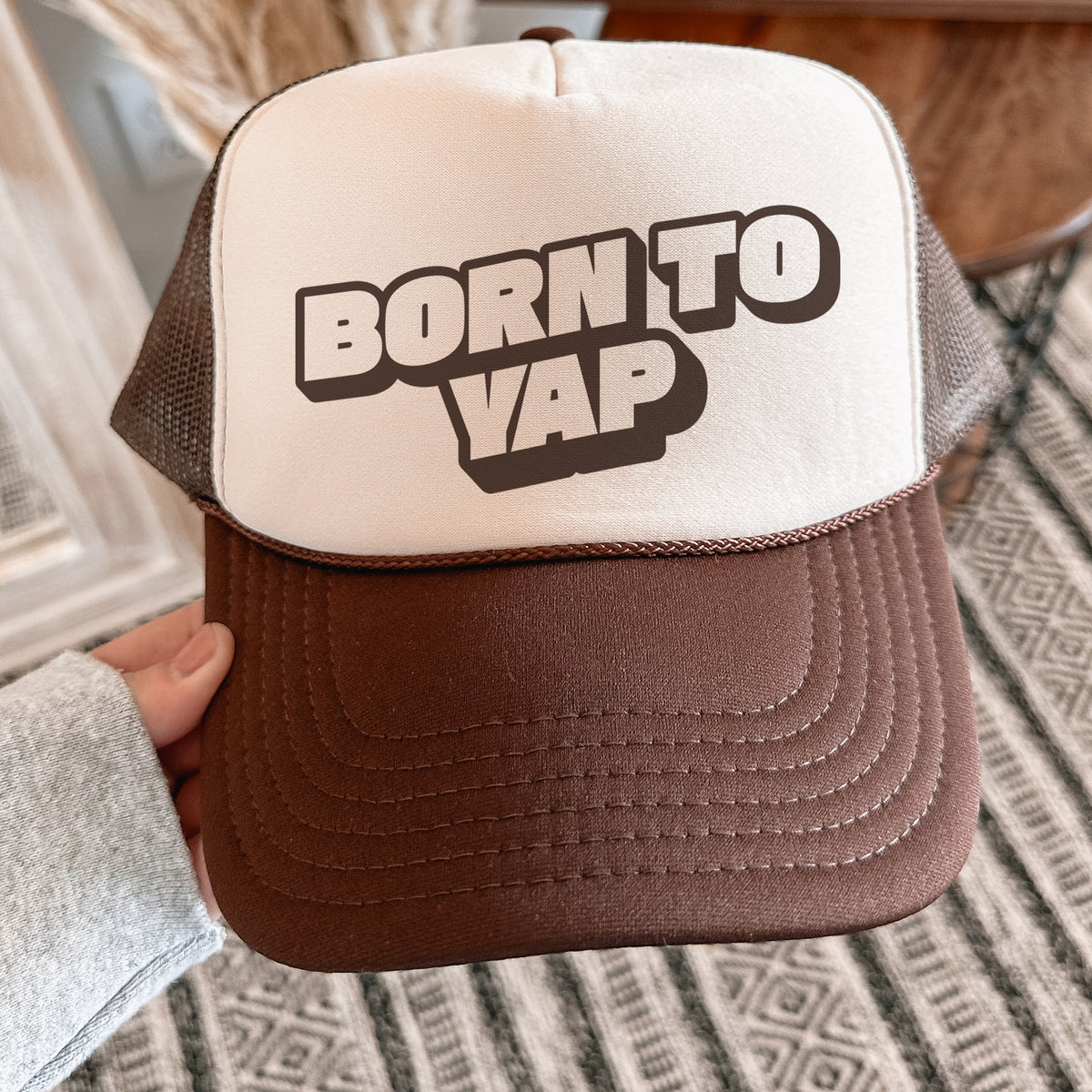 Born To Yap Mesh Back Trucker Hat