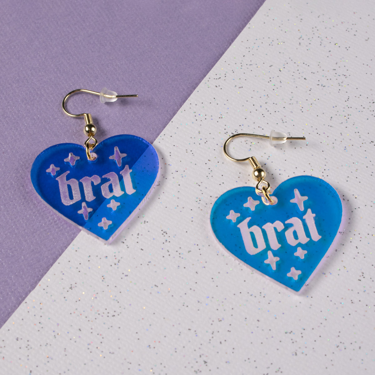 Brat Heart-Shaped Earrings