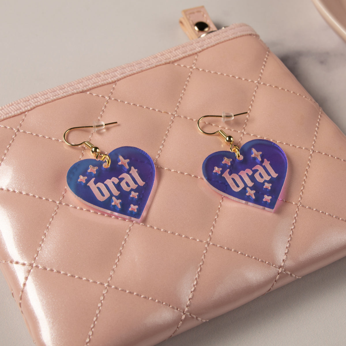 Brat Heart-Shaped Earrings