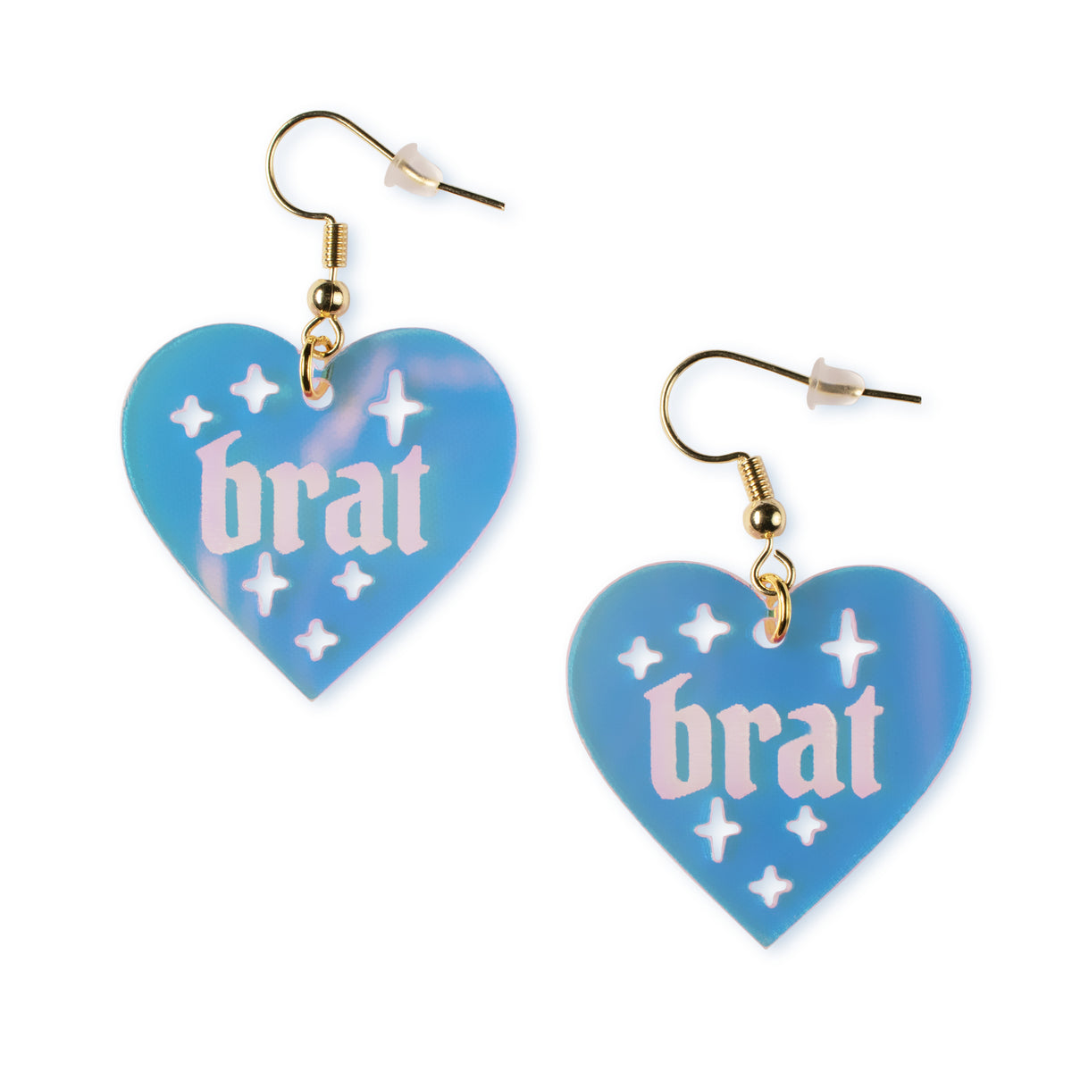 Brat Heart-Shaped Earrings