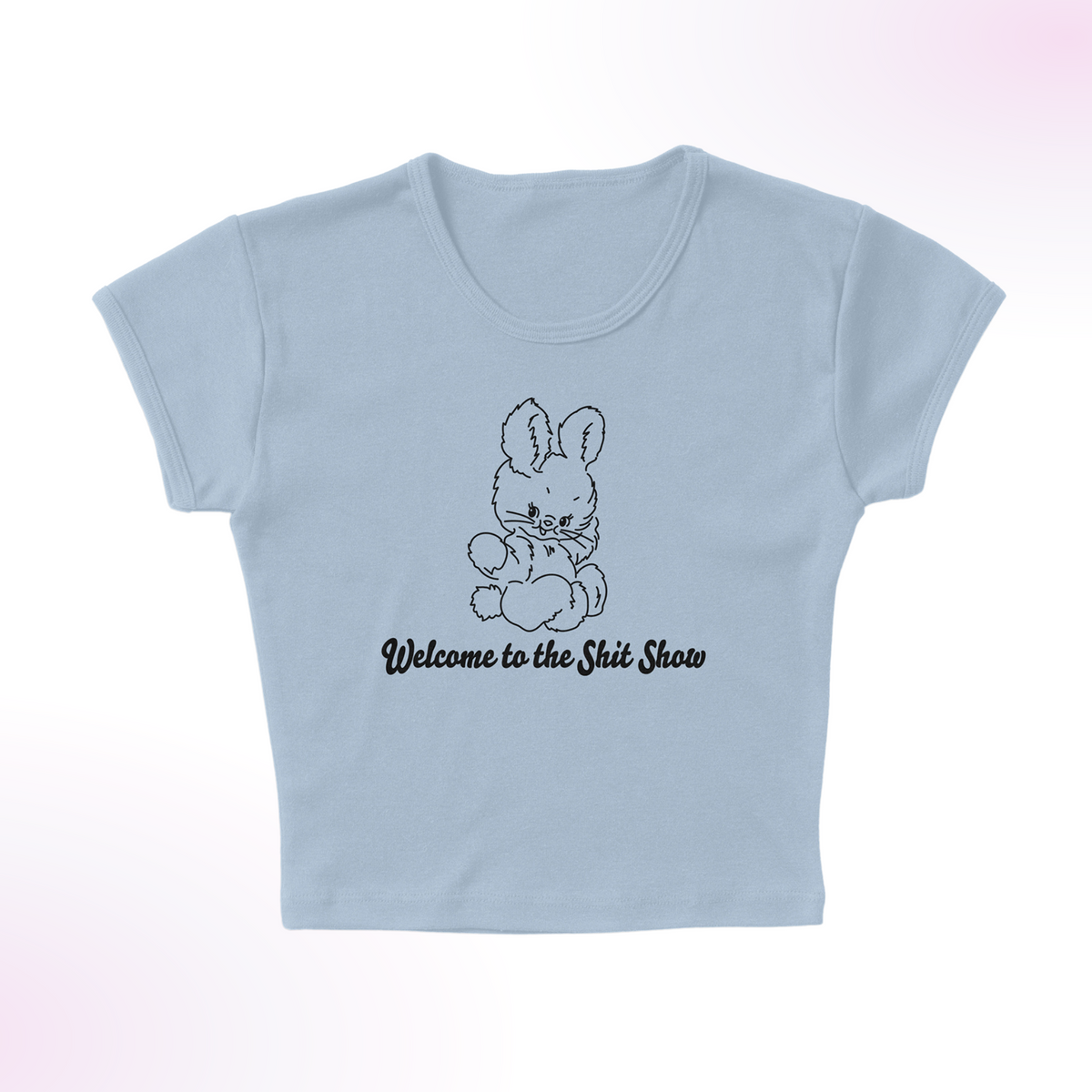 Bunny Show Micro Rib Baby Tee
