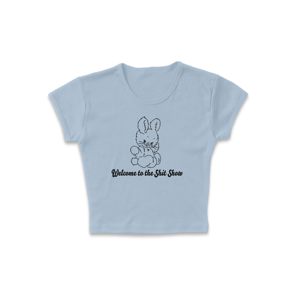 Bunny Show Micro Rib Baby Tee