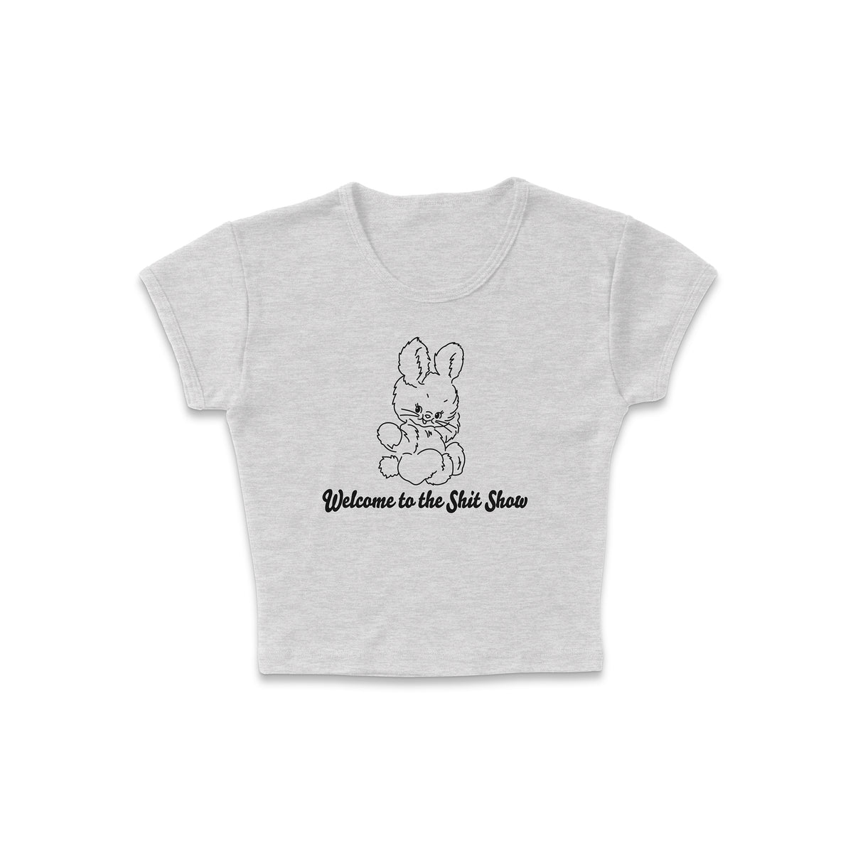 Bunny Show Micro Rib Baby Tee