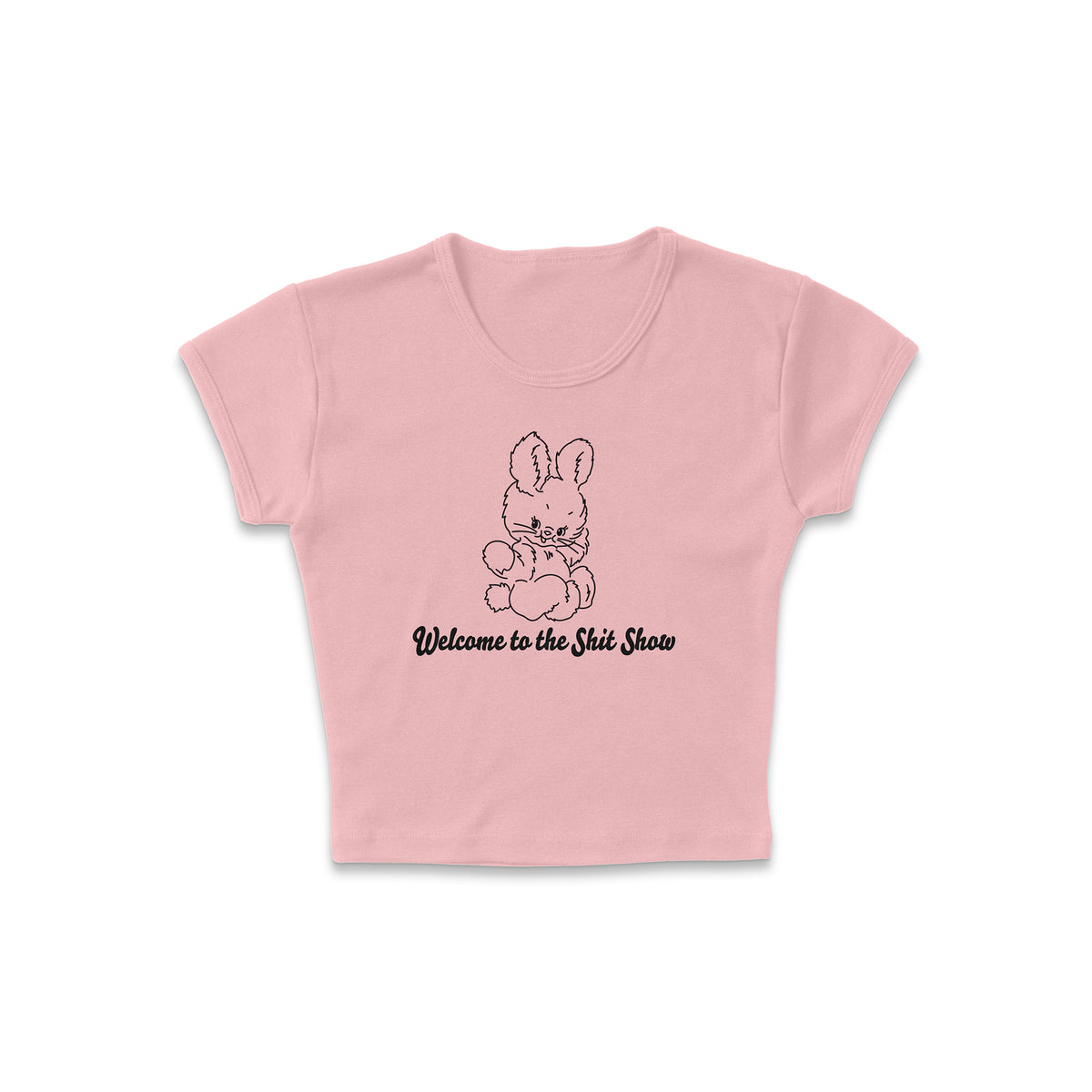 Bunny Show Micro Rib Baby Tee