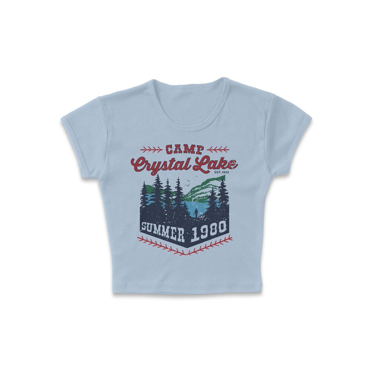 Camp Crystal Lake Micro Rib Baby Tee