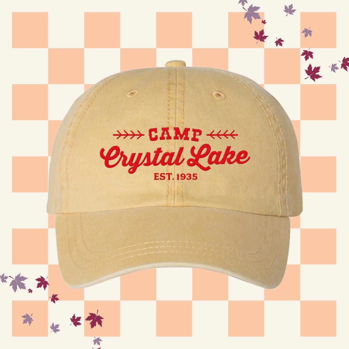 Camp Crystal Lake Embroidered Pigment-Dyed Cap
