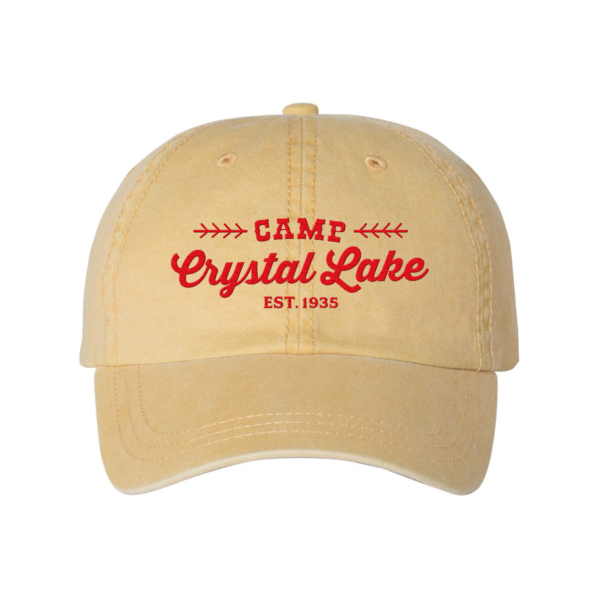 Camp Crystal Lake Embroidered Pigment-Dyed Cap