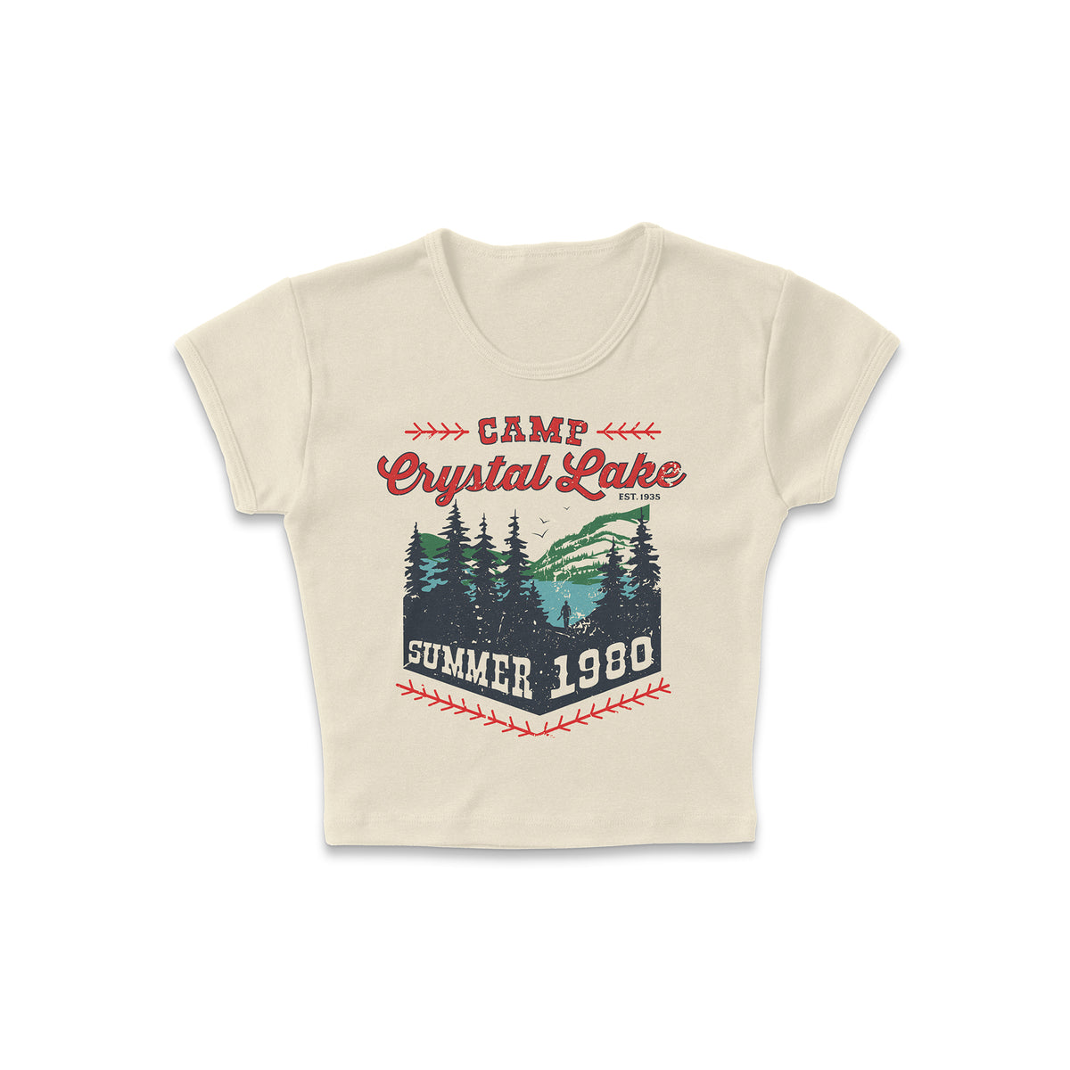 Camp Crystal Lake Micro Rib Baby Tee