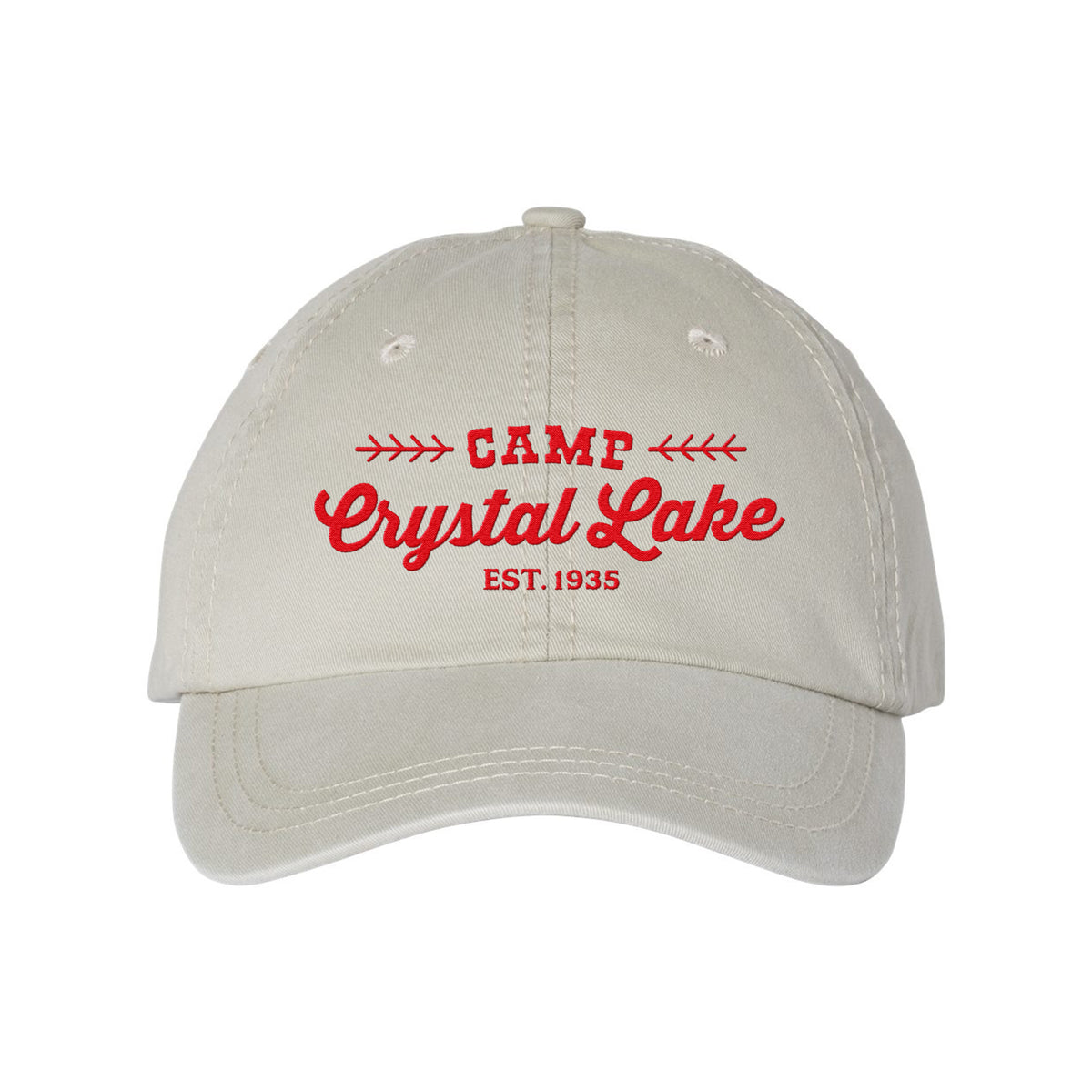 Camp Crystal Lake Embroidered Pigment-Dyed Cap