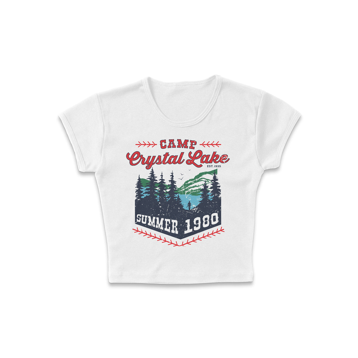 Camp Crystal Lake Micro Rib Baby Tee