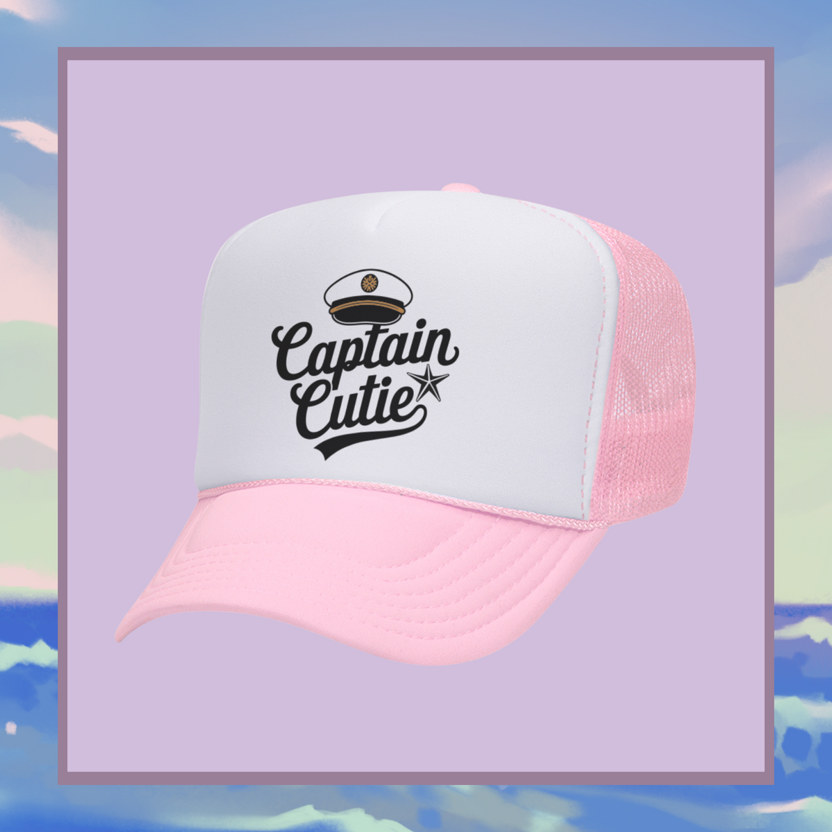 Captain Cutie Mesh Back Trucker Hat