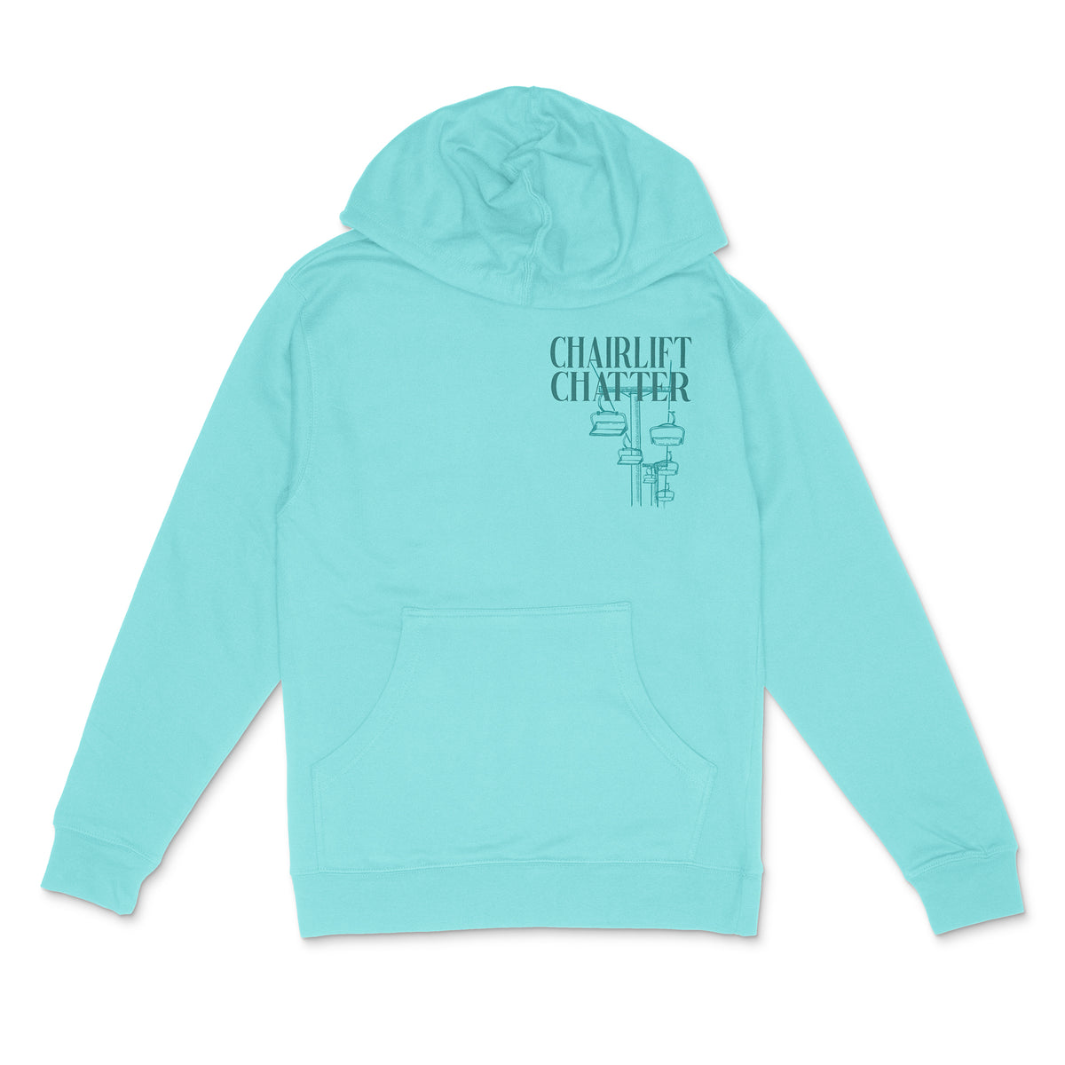 Chairlift Chatter Front and Back Midweight Sweat Set Hoodie