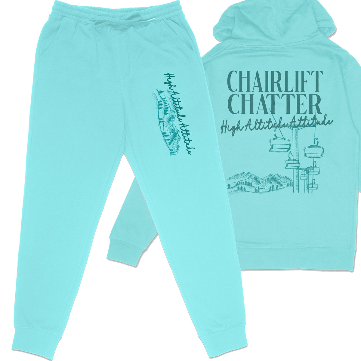 Chairlift Chatter Midweight Sweat Set Fleece Sweatpants