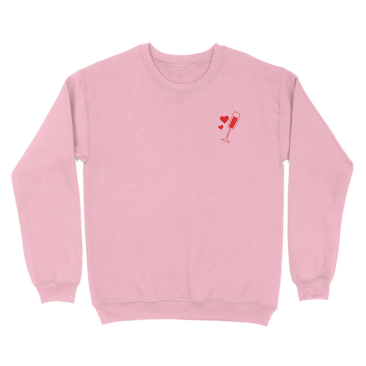 Champagne Has Bubbles Front and Back Sweatshirt